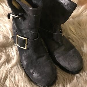 Jimmy Choo leather combat boots
